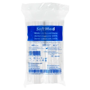 Wałeczki bawełniane 600 szt. SoftMed (#2 - 10 x 35 mm)