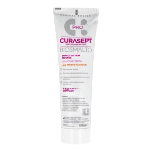 Mus Biosmalto PRO 150 ml Curasept (wieloowocowy - ochrona wrażliwych zębów)