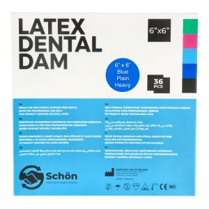Latex Dental Dam Koferdam 36 szt. Schon (gruby, niebieski - bezzapachowy)