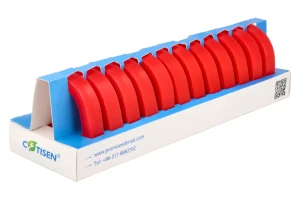Wosk modelowy wygięty 12 szt. COTISEN (czerwony)