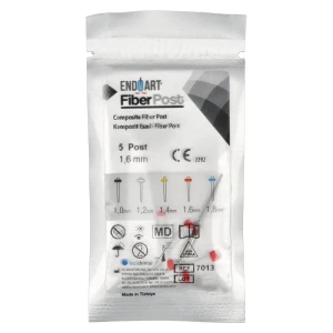 FiberPost Wkłady z włókna szklanego 5 szt. EndoArt (1,6 mm - czerwony)