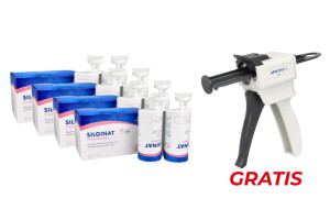 Silginat 380 ml x 2 szt. Kettenbach (truskawka) x 4 sztuki + APPLYFIX 6 Pistolet do mas 4:1/10:1 Kettenbach GRATIS