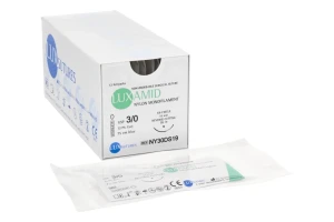 Nici niewchłanialne LUXAMID 12 szt. LUXsutures (75 cm, 3/0 DS19 - 19 mm)