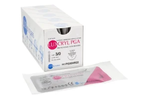 Nici wchłanialne LUXCRYL PGA 12 szt. LUXsutures (75 cm, 3/0 HR22 - 22 mm)