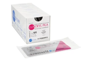 Nici wchłanialne LUXCRYL PGA 12 szt. LUXsutures (75 cm, 6/0 HR13 - 13 mm)