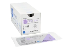 Nici wchłanialne LUXCRYL 910 12 szt. LUXsutures (75 cm, 4/0 HR22 - 22 mm)