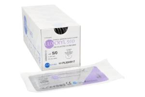 Nici wchłanialne LUXCRYL 910 12 szt. LUXsutures (75 cm, 5/0 HR17 - 17 mm)