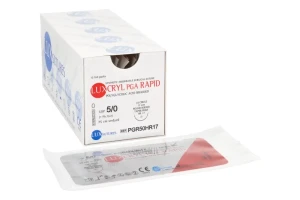 Nici wchłanialne LUXCRYL RAPID 12 szt. LUXsutures (75 cm, 4/0 HR17 - 17 mm)
