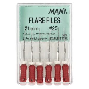 Pilniki Flare Files 6 szt. Mani (21 mm, 25)