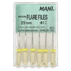 Pilniki Flare Files 6 szt. Mani (25 mm, 17)