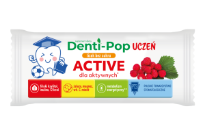 Lizak Denti-Pop uczeń (Active - Poziomka)