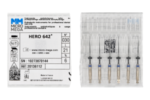 Pilniki HERO 642 6 szt. Micro-Mega (21 mm, 030 6%)