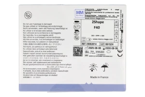 Pilniki 2Shape 5 szt. Micro-Mega (25 mm, F40 (040 4%))