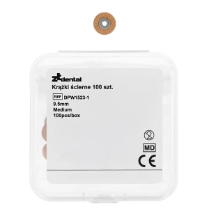 Krążki ścierne 100 szt. ZTdental (9,5 mm, medium)