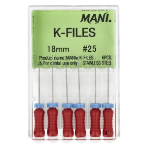 Pilniki K-Files 6 szt. Mani (18 mm, 25)