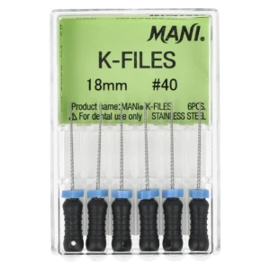 Pilniki K-Files 6 szt. Mani (18 mm, 40)