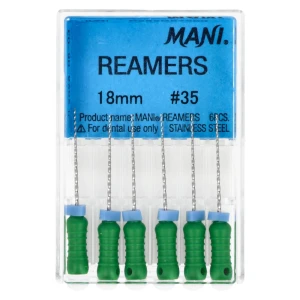 Poszerzacze Reamers 6 szt. Mani (18 mm, 35)
