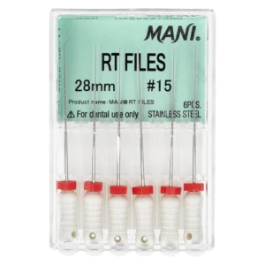 Pilniki RT-Files 6 szt. Mani (28 mm, 15)