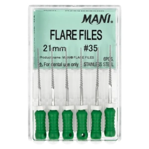 Pilniki Flare Files 6 szt. Mani (21 mm, 35)
