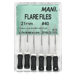 Pilniki Flare Files 6 szt. Mani (21 mm, 40)