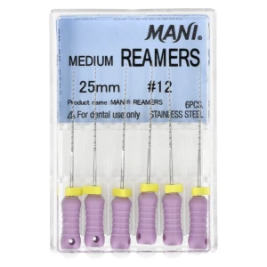 Poszerzacze Reamers 6 szt. Mani (25 mm, 12)