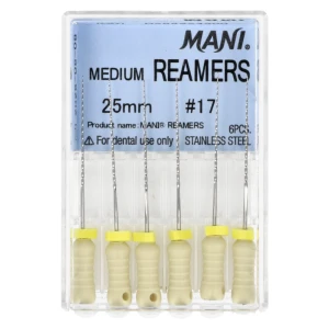 Poszerzacze Reamers 6 szt. Mani (25 mm, 17)