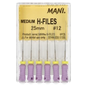 Pilniki H-Files 6 szt. Mani (25 mm, 12)