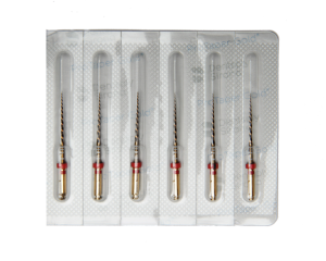 Pilniki ProTaper Gold Files 6 szt. Dentsply Sirona (długość 25 mm, F2)
