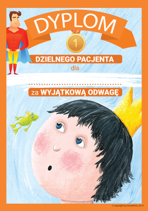 Zabawka - dyplom "Dzielny Pacjent" 1 szt. (książe)