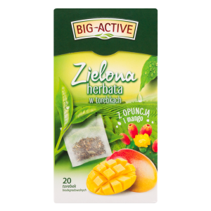 Big-Active - Herbata zielona w torebkach 20 szt. (opuncja i mango)
