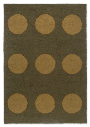 Dywan zewnętrzny FESTIVAL DOTS OLIVE GREEN