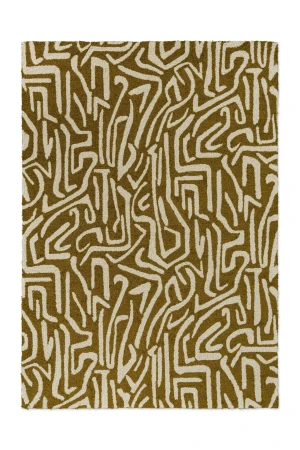 Nowoczesny Dywan Zewnętrzny - MELODIC OCHRE-GOLD