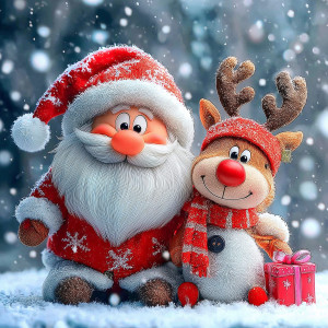Malowanie po Numerach - Mikołaj i Rudolf