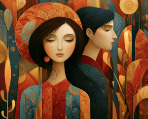 Haft Diamentowy - Jesienny Duet