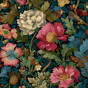Haft Diamentowy - Retro Botanika 1