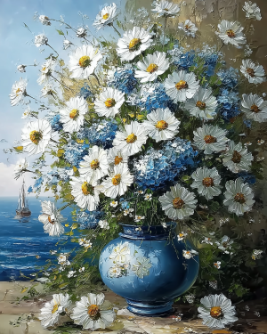 Haft Diamentowy - Nadmorski Bukiet
