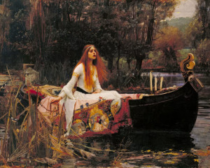 Haft Diamentowy - John William Waterhouse Pani z Shalott