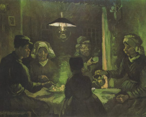 Haft Diamentowy - Vincent van Gogh Jedzący kartofle