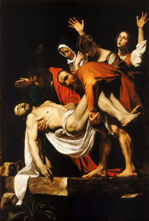 Haft Diamentowy - Caravaggio Złożenie do grobu