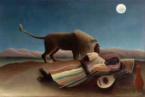 Malowanie po Numerach - Henri Rousseau Śpiąca Cyganka