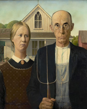 Malowanie po Numerach - Grant Wood American Gothic