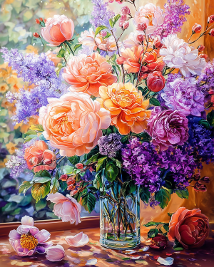 Haft Diamentowy - Pastelowy Ogród 2