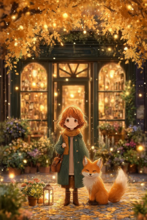 Haft Diamentowy - Jesienny Magiczny Sklep