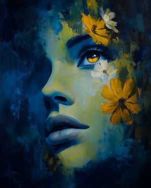Haft Diamentowy - Nocny Portret