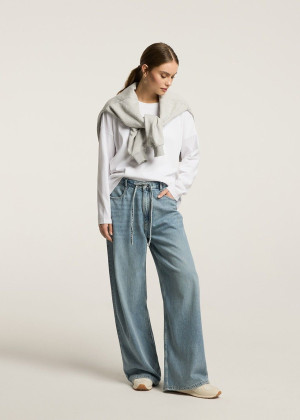 Jeansy loose fit z dodatkiem lyocellu