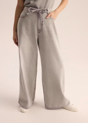 Jeansy damskie loose fit z dodatkiem lyocellu