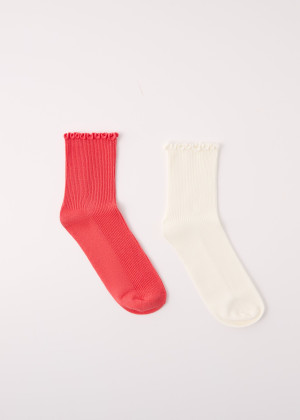 Dwupak prążkowanych skarpet