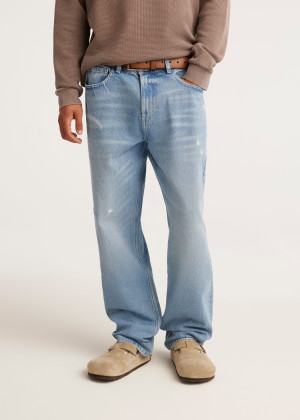 Jeansy z bawełnianego denimu
