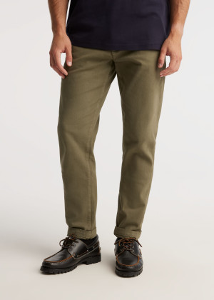 Proste spodnie chino w kolorze khaki