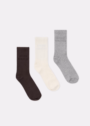 Prążkowane skarpety bawełniane 3-pack